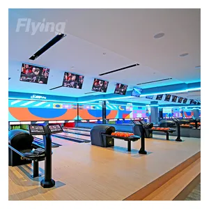 Premium sosial Duckpin Bowling Alley Pinsetter DuckPin Mini jalur Bowling untuk hiburan rumah dan komersial