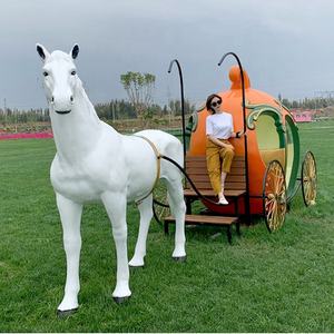 Centro de mesa de metal dorado para decoración de boda, carrito de princesa, caballo de calabaza, carro de Cenicienta, carrito de dulces - Product Image 4
