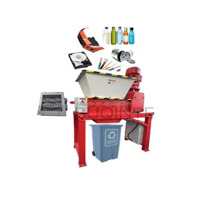 Top nhỏ công nghiệp trục kép Acrylic cáp nhựa PVC rác dệt gỗ Pallet chất thải nhựa Shredder nhỏ Shredder máy