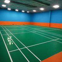 Runsure - Revêtement de sol sportif en PVC résistant à l'usure et facile à nettoyer, solution de pose rapide pour salle de danse, certifié EN 14904