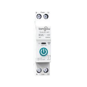 Disjoncteur intelligent Wifi LEDEAST TO-Q-SY1-WT 63A pour maison connectée Tuya, vis à billes de serrage W5003-556RCSPA1-C7S 13HY-0071 - Product Image 1