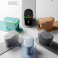 Toilette intelligente monobloc personnalisée avec réservoir intégré, chasse d'eau automatique et nettoyage bidet pour salle de bain de villa