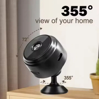 Jual seperti Hotcakes A9 Mini nirkabel HD WiFi 1080p kamera dalam ruangan dengan kontrol aplikasi-merek gebra