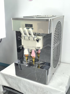 Machine à glace molle professionnelle à double/simplé compresseur, 3 saveurs, pour la vente - Product Image 3