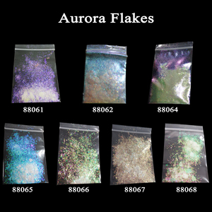 Flocons caméléon couronne arc-en-ciel, pour Nail Art, flocons blancs pour vernis à ongles - Product Image 6