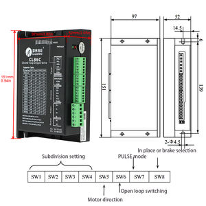 HLTNC铅辉混合步进电机NEMA 23 12nm扭矩14毫米轴径DC70V 2相数控 - Product Image 5