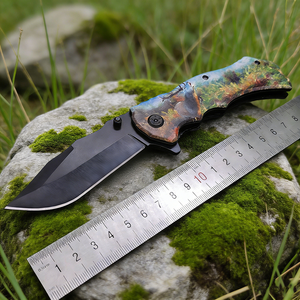 Nuevo Cuchillo Plegable de Acero Inoxidable de Primera Calidad, Cuchillos de Supervivencia con Estampado de Animales para Campamento al Aire Libre, Cuchillos EDC para Caza y Senderismo - Product Image 5