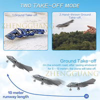 Zhengguang Control Remoto Planeador Radio Control Epp Espuma Avión Modelo Rc Juguete Jet Avión Rc Motor Avión Rc Avion Con Luz