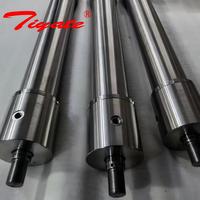 Mini vérin hydraulique compact en acier inoxydable avec couvercle d'extrémité en laiton et fixation latérale pour l'automatisation de précision