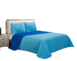 High Quality Microfiber Jacquard Block Print Indian Velvet Cotton Bedspread Set King Size design bedding
