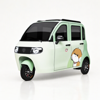 Mini tricycle électrique compact pour adultes, rickshaw électrique avec batterie au lithium pour les déplacements en ville et les trajets de courte distance