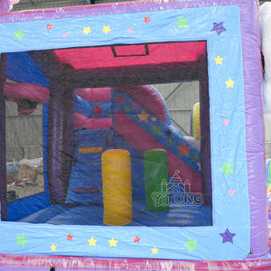 Unicorn Bouncy kaydıraklı oyun kalesi şişme ekonomik atlama kaleler yaşam dolu kale su geçirmez sıçrama ev çocuklar için - Product Image 3