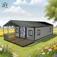 Casa Contenedor Plegable y Expandible Prefabricada, Fabricada en China, Casa Móvil Pequeña con Cocina y Baño