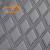 Tela de Cuero Repujada, Cuero Acolchado, Cuero de PVC con Espuma, Tapete de Auto 5D Impermeable, Tapicería para Muebles de Exterior