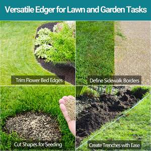 ที่กันสนิมใช้งานได้ยาวนานทริมเมอร์ครึ่งวงกลมพร้อมด้ามจับยางกว้างใบมีดเหล็กสปริงสำหรับทำสวนกรอบเครื่องมือ<span class=keywords><strong>พลั่ว</strong></span>ประเภท<span class=keywords><strong>พลั่ว</strong></span> - Product Image 4