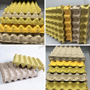 Machine de fabrication de plateau d'oeufs en papier gaufrage entièrement automatique avec PLC et moteur - Product Image 6