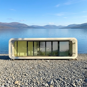 Cabaña Prefabricada de Acero Ecológico Resistente, Casa Contenedor de Ensamblaje Rápido, Aplicable en <span class=keywords><strong>el</strong></span> Desarrollo de Parques al Aire Libre - Product Image 1
