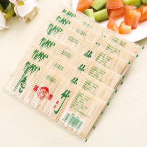 Palillos de bambú de doble punta, finos, envasados individualmente, brochetas desechables para frutas, para catering, uso doméstico, hoteles y - Product Image 3