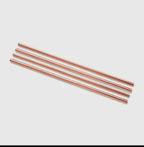 ฟางทองแดงธรรมชาติที่มีพื้นผิวมันวาวสำหรับมิลค์เชคสมูทตี้และเครื่องดื่มเย็น - Product Image 3