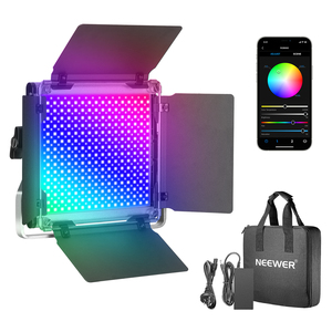 Lumière LED RGB <span class=keywords><strong>Neewer</strong></span> <span class=keywords><strong>660</strong></span> avec contrôle par application, <span class=keywords><strong>660</strong></span> LED SMD CRI95/3200k-5600k/luminosité 0-100%/couleurs réglables 0-360%/9 couleurs applicables - Product Image 1