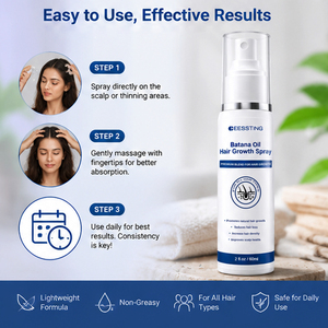 Spray para el Crecimiento del Cabello con Aceite de Ricino y Batana, Estimula el Volumen y Grosor del Cabello, Nutre el Cuero Cabelludo, Marca Privada, a Base de Hierbas Naturales - Product Image 5