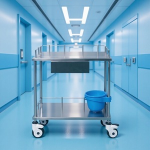 Stainless Steel Treatment Cart YC-K09 670x420x900mm Durable Hospital Furniture Medical Equipment <b>Trolley</b> - Product Image 1