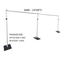 Uschool - Fabricante de Fondos Retráctiles Portátiles Rectangulares de Aleación de Aluminio, Estilo Clásico, Ecológicos y Duraderos para Eventos