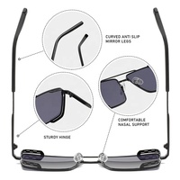 TK Amzn Vente à Chaud Haute Qualité Hommes Femmes Classique Vintage Double Pont Premium Carré En Métal Cadre Aviation Conduite Lunettes De Soleil