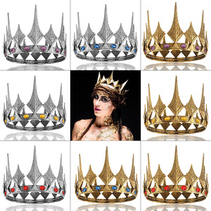 BELLEWORLD Plastic <strong>Crowns</strong> and Tiaras corona Cosplay Costume <strong>King</strong> Tiaras Plastic <strong>Crown</strong> Royal <strong>king</strong> and Queen <strong>Crowns</strong> for Party - Product Image 2