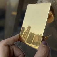 بطاقة تحكم في الوصول فاخرة ذهبية اللون بتقنية NFC هجينة من المعدن والبلاستيك مع واجهة اتصال RFID مقاومة للماء بتردد 13.56 ميجاهرتز