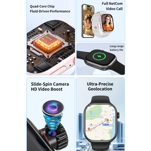 สมาร์ทวอทช์ 4G หน้าจอ AMOLED 2.01 นิ้ว GPS NFC IP68 กันน้ำ รองรับการโทรผ่านบลูทูธ หน่วยความจำ 6+<span class=keywords><strong>256GB</strong></span> รองรับแอปพลิเคชันโซเชียล PlayStore รองรับซิมและ NFC - Product Image 6