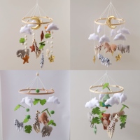 Ensemble de décoration de table en tissu écologique en feutre avec impression numérique d'animaux de dessin animé pour anniversaire