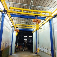 Système de grue KBK flexible pour la manutention de matériaux sur ligne d'emballage, rail en aluminium, levage aérien léger