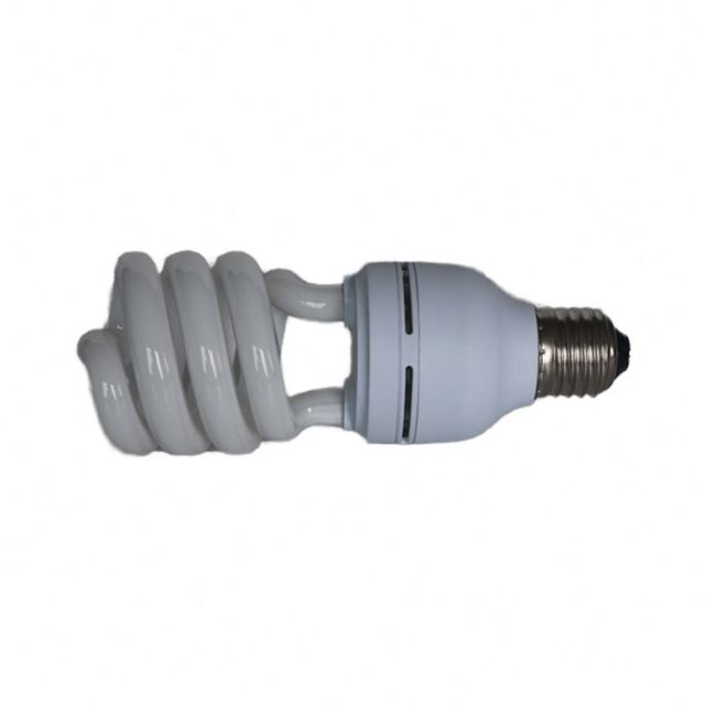 E27 Glass CFL Half Spiral Fluorescent Light Bulb White Energy Saving 1300 Lumens 2700/6400K Color Temp 8000 Hours Lifespan