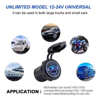 Chargeur de Voiture USB Double Port Universel 12V 24V QC3.0 USB Type C 20W PD pour Bus et Voiture
