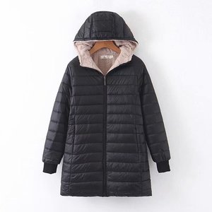 Lady Puffer Coat Jacket Irregular Hi-low Hem Quilted Padded Outerwear Tops Warm
