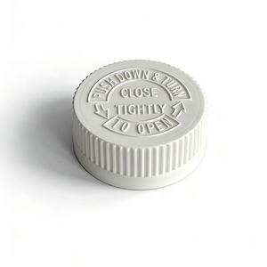 Tapa <span class=keywords><strong>de</strong></span> rosca <span class=keywords><strong>de</strong></span> plástico a prueba <span class=keywords><strong>de</strong></span> niños 38/410, sistema <span class=keywords><strong>de</strong></span> apertura por presión y giro, colores personalizables para botellas farmacéuticas y <span class=keywords><strong>de</strong></span> suplementos - Product Image 3