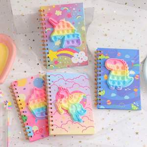 Cartoon <b>Unicorn</b> Leather Cover Spiral Bound Stress-Relieving Printed Notepad for Students Children's <b>Gift</b> - Product Image 2