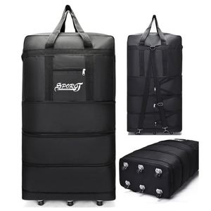 Bolsa de Viaje Plegable con Ruedas y Logotipo Personalizado, Bolsa de Lona Oxford Impermeable de Gran Capacidad para Gimnasio y Viajes - Product Image 5