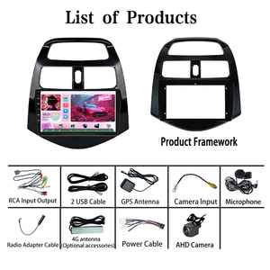 Reproductor de DVD para Auto con Qualcomm de 8 Núcleos, Pantalla de 9 Pulgadas, Compatible con Carplay y Android Auto, DSP, 4G, Función 360, para Chevrolet Spark Beat M300 2010-2014 - Product Image 6