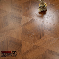 Revêtement de sol stratifié 12mm AC4 AC5 Carbon Crystal Black Technology Synchronous Pattern Lotus Leaf Parquet