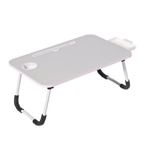 Màu trắng Gỗ giường Khay bảng với gấp chân ăn sáng trên giường cho TV Bảng Máy tính xách tay máy tính ăn snack khay - Product Image 3