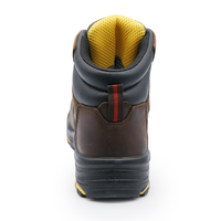 Chaussures de sécurité S3 imperméables MAXITOUGH à coupe moyenne en cuir, résistantes à l'huile, avec semelle en caoutchouc PU, anti-perforation et embout en acier