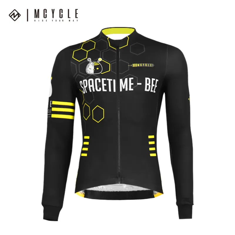 Mcycle Wholesale Winter Cycling Wear Clothing Long-sleeve Bicycle Shirts Jacket Road Bike Thermal Fleece Cycling Jersey Men