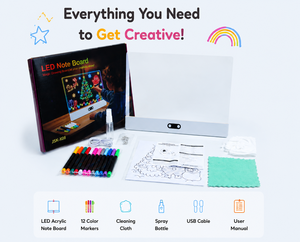 高品質Vinkoo JSK-X08 LEDマジックお絵かきボード、充電式バッテリー付き、5～7歳向け知育玩具セット - Product Image 5