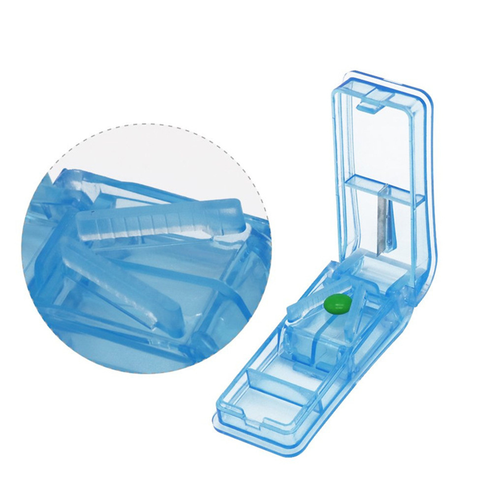 Stainless Steel Blade Safety Medicine Slicer Pill Cutter for Small Pills