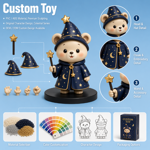 Figurine en vinyle personnalisée Sorcerer Bear, créature mystique, figurines d'anime, modèle de poupée en PVC, ODM pour les fans de la série Fantasy - Product Image 2