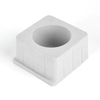 Plateau de support en PS flocé recyclable et écologique avec logo personnalisé pour boîtes cadeaux sur mesure