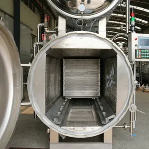 산업용 물 침수 레토트 자동 오토 클레이브 살균 기계