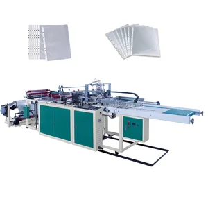 Máquina para hacer bolsas de documentos, ZDJ-500D, 11 agujeros, A4, protectores de hoja de papel